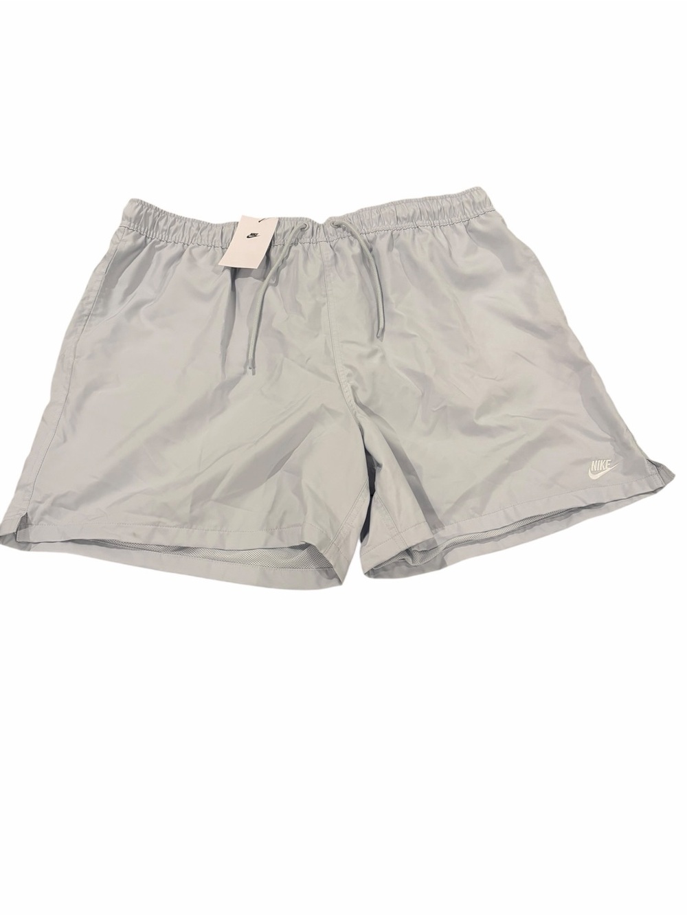 Nike Sportswear Woven Flow Swim Shorts Men XXL Light Gray NWT